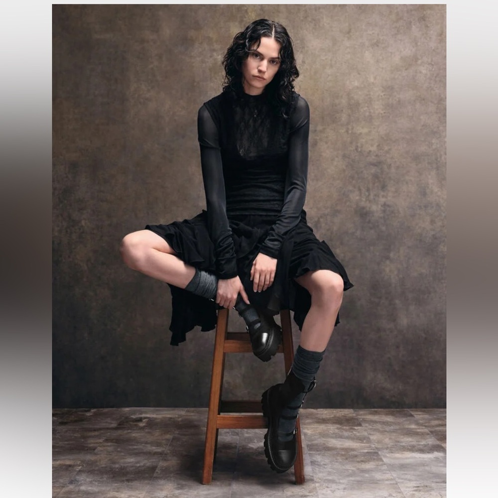 Charles & Keith Black Ankle Boots - Picture 3 of 5